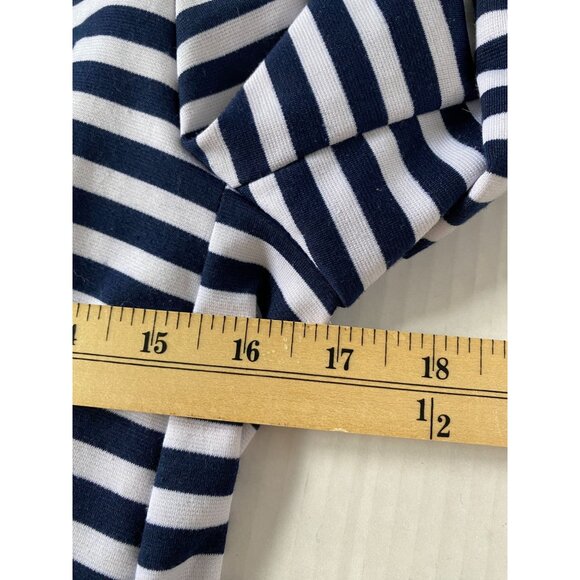 George Navy & White Striped Blazer Jacket Size 8 Nautical Office Core Academia - Picture 7 of 11